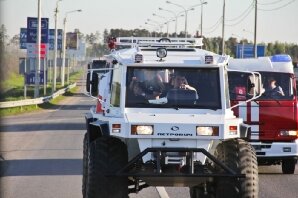 Петрович белого цвета в городе